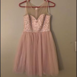 Short Blush Pink Formal Dress